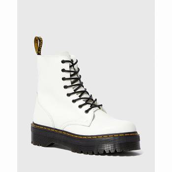 Dr Martens Jadon - Biele Cizmy Damske, D350SK